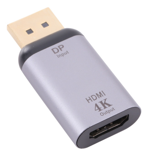 Adaptador Hdmi Hembra A Puerto De Pantalla Macho De 4k 30 Hz