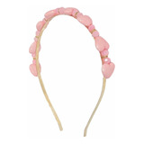 Tiara Pedraria Coração Rosa Enfeite De Cabelo-envio Rápido