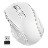 Mouse Inalambrico Bluetooth 5.0 Color Blanco
