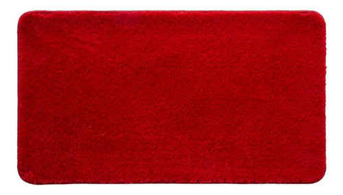 Tapete Prestigio Liso 50cm X 90 Cm Cor Vermelha Desenho Do Tecido Cor Lisa Largura 50 Cm