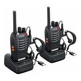 Walkie Talkies Recargables Con Auriculares 2 Piezas Radio