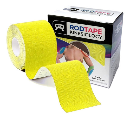 Cinta Kinesiologica Kinesio Tape 5metros X 5cm Amarilla