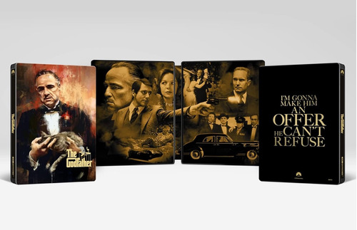 The Godfather ® el Padrino Steelbook Ed. 50 Años Blu Ray 4k