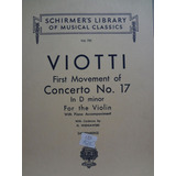 Partitura Violino Piano First Movement Concerto Nº 17 Viotti