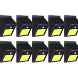 Foco Solar Led Con Sensor De Movimiento - Pack X10