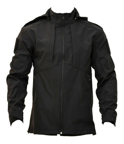 Campera Impermeable Hombre Capucha Softshell Alcatraz