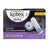 Kotex Tampones Digitales Unika Súper, Caja Con 12 Tampones,