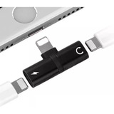 Adaptador Splitter Para iPhone Lightning Audio + Carga