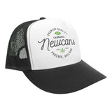 Gorra Trucker Blanca Negra Premium Cannabbis