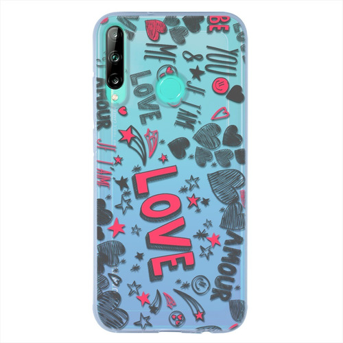 Funda Huawei Antigolpes Corazones Love