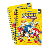 Cuaderno Sonic Para Colorear Libro Sonic The Hedgehog Tails