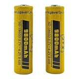 Bateria 18650 Jyx 3,7v Lanterna Tática Farol Bike 9.800mah