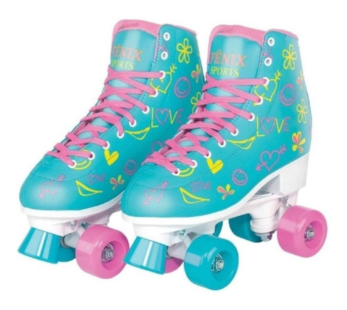 Patins Fênix Brinquedos Roller Skate Tam 35 / 36 / 37 / 38