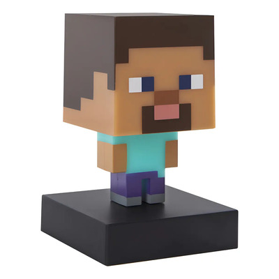 Lámpara Led Minecraft Creeper Paladone 12cm Luz Nocturna Niños Café