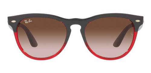 Lentes De Sol Iris Grey On Transparent Red Ray-ban