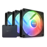 Kit 3 Ventiladores Nzxt F120 120mm Rgb Core Negro