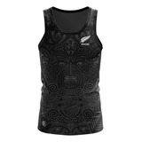 Musculosa Rugby Kapho All Blacks Maori Negra Adultos