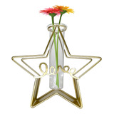 Florero Decorativo Estrella Minimalista Estilo Nórdico Dorad