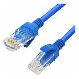 Cabo De Rede Rj45 15m Ethernet Patch Cord Cat5e Azul 15 Mt