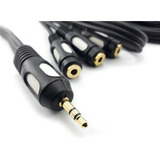 Cable Miniplug 3.5mm A 3 Jack Hembra 3.5mm Para Parlante 5.1