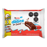 3 Pzs Kinder Pastelito Cacao Delice 3 Pack 117gr