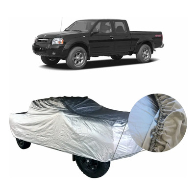 Funda Cubierta Lona Afelpada Cubre Nissan Np300 Frontier D22 Plateado