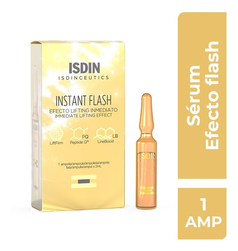 Isdinceutics Instant Flash 1 Ampolla Efecto Lifting Momento De Aplicación Día/noche Tipo De Piel Todos