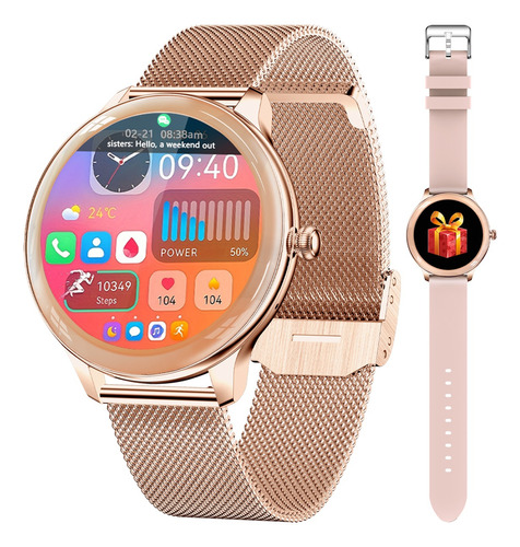 Reloj Inteligente Mujer Elegante Smartwatch Bluetooth Call