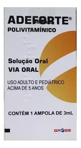 Polivitaminico Adeforte Ampola C/ 3 Ml 