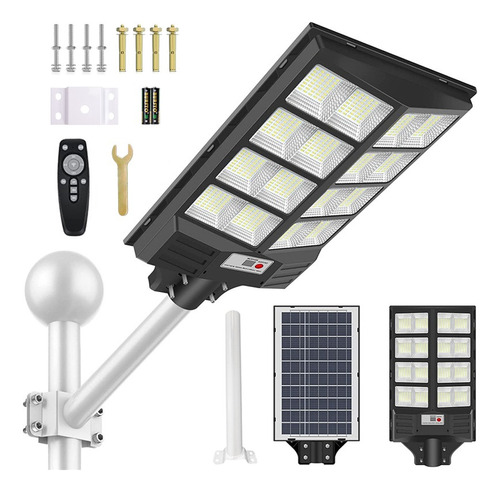 Lámpara Led Solar Exterior 800w Jardín Luz Suburbana Alumbra