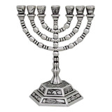 Palitos De Vela Judía Menorá - 7 Ramas - 12 Tribus De Israel