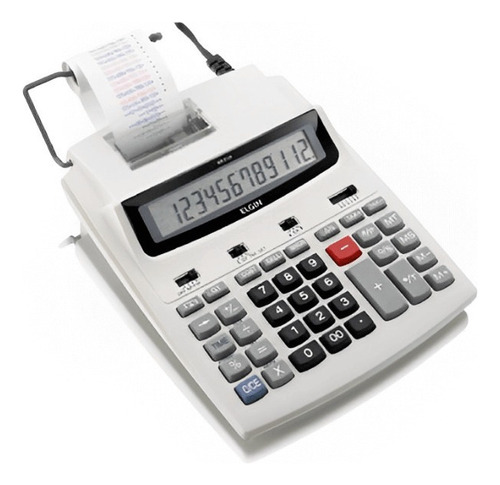 Calculadora De Mesa Com Bobina 12 Digitos Mr 6125 Elgin