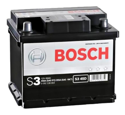 Bateria Bosch S4 45d 12x45 Ford Ka 1.6 Zetec Rocam Nafta