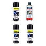 3x Ar Comprimido Aerossol Air Duster 164ml Bga Tufao 200g + Limpa Contato Aerosol Contatec