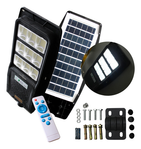 Suburbana Led 100w 10000lm Con Control Remoto Y Panel Solar 