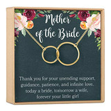 Collar - Mother Of The Bride Gift Necklace: Heartfelt Card &