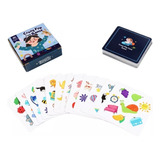 Cartas Spot It Crazy Flip Card Game Similitudes Juego Imagen