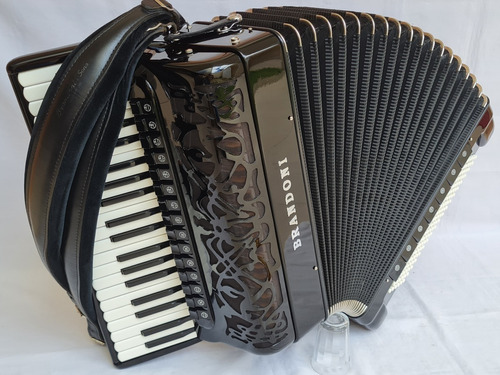 Acordeon 120 Baixos Brandoni Dupla R. Semi Nova