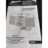 Stereo Cd Reloj Radio Am Fm Tv, Zenith  Usado. Comprado Usa