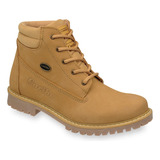 Bota Casual Combat Caribu 616-(54) Café Paja Dama