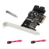 Adaptador 5 Puertos Sata A Pcie Chip Marvell Pcie5sata585