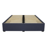 Base Cama Box Madera Tapiz Individual