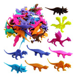 10 Dinosaurios De Plástico 7 Cm Juguete Souvenir Piñata Niño