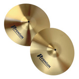 Chimbal Hi Hat 14 Premium Par De Pratos Brass Para Bateria