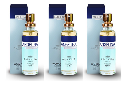 Kit 3 Perfumes Femininos - Angelina 15ml - Promoção