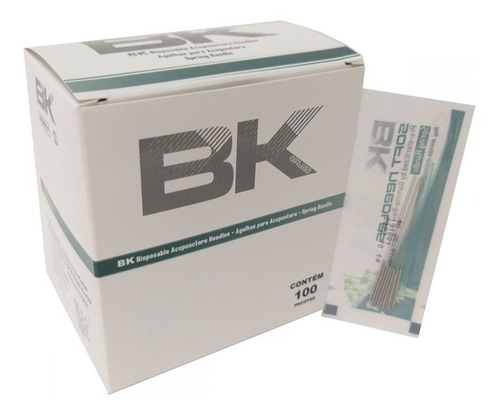 Agulha Sistêmica Para Acupuntura Bk Plus 0,25x30 C/1000 Unid