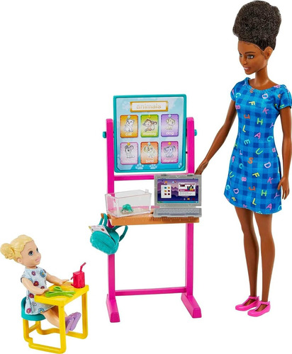 Muñeca Barbie Careers Brunette Teacher Set