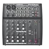 Consola De Sonido Phonic Am240 Mixer 2 Mic / 4 Line Stereo