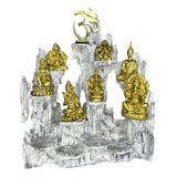 Kit Altar Indu+ Budas, Om, Kuayn, Ganesha,shiva Em Resina