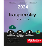 Kaspersky Antivírus Plus 3 Usuários 1 Ano